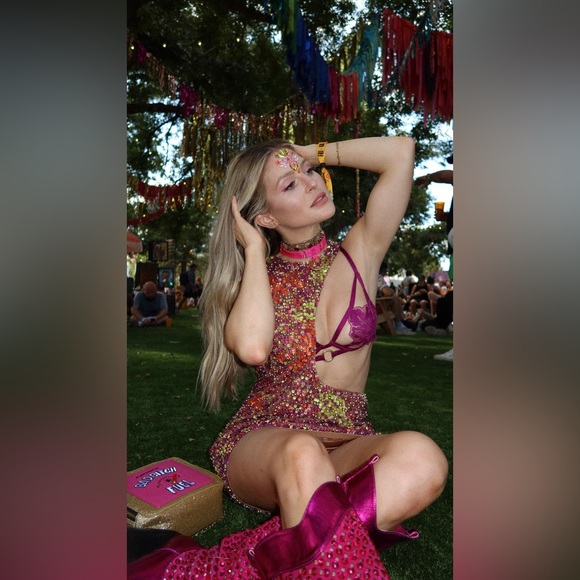 Pink Gem Cowboy Boots - Picture 6 of 8